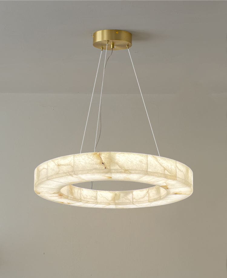 Round Marble Chandelier