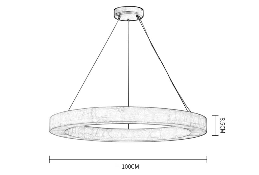 Round Marble Chandelier