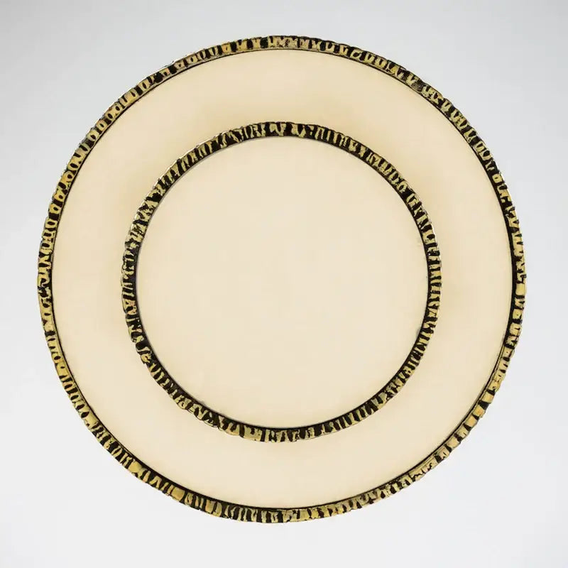 Round Vintage Alabaster Chandelier