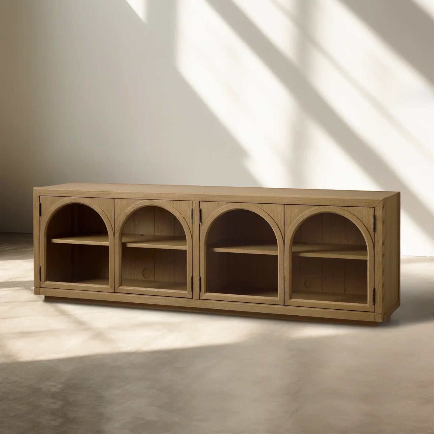 Hattie Media Console in Oak 80"W