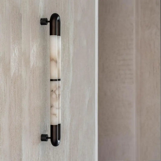 Alabaster Tube Wall Sconce