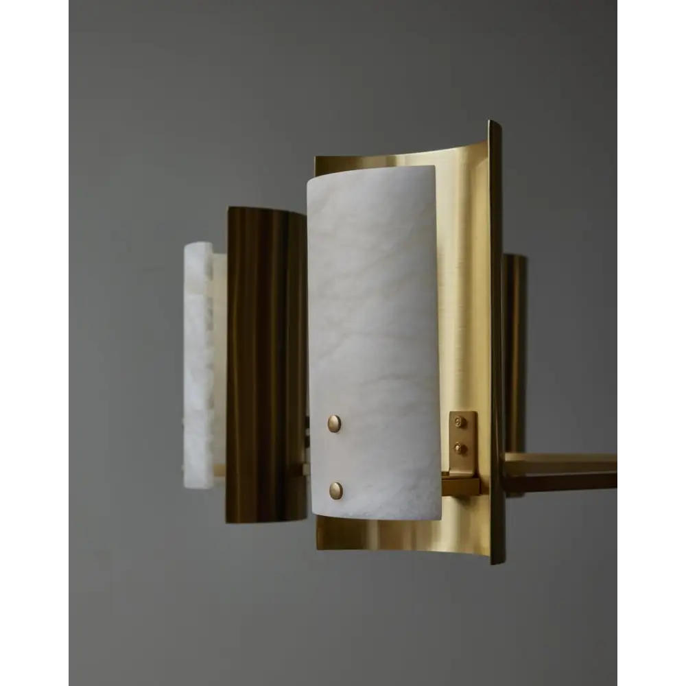 Spanish Alabaster Linear Chandelier