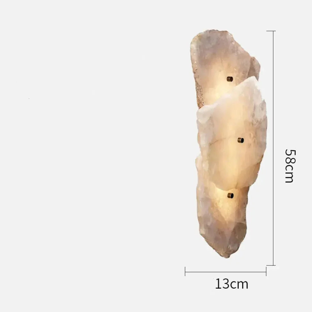 Raw Marble Wall Sconce