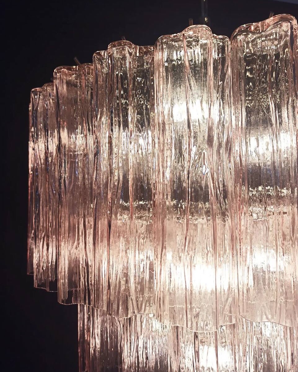 Murano Chandelier – 52 tubes – Pink