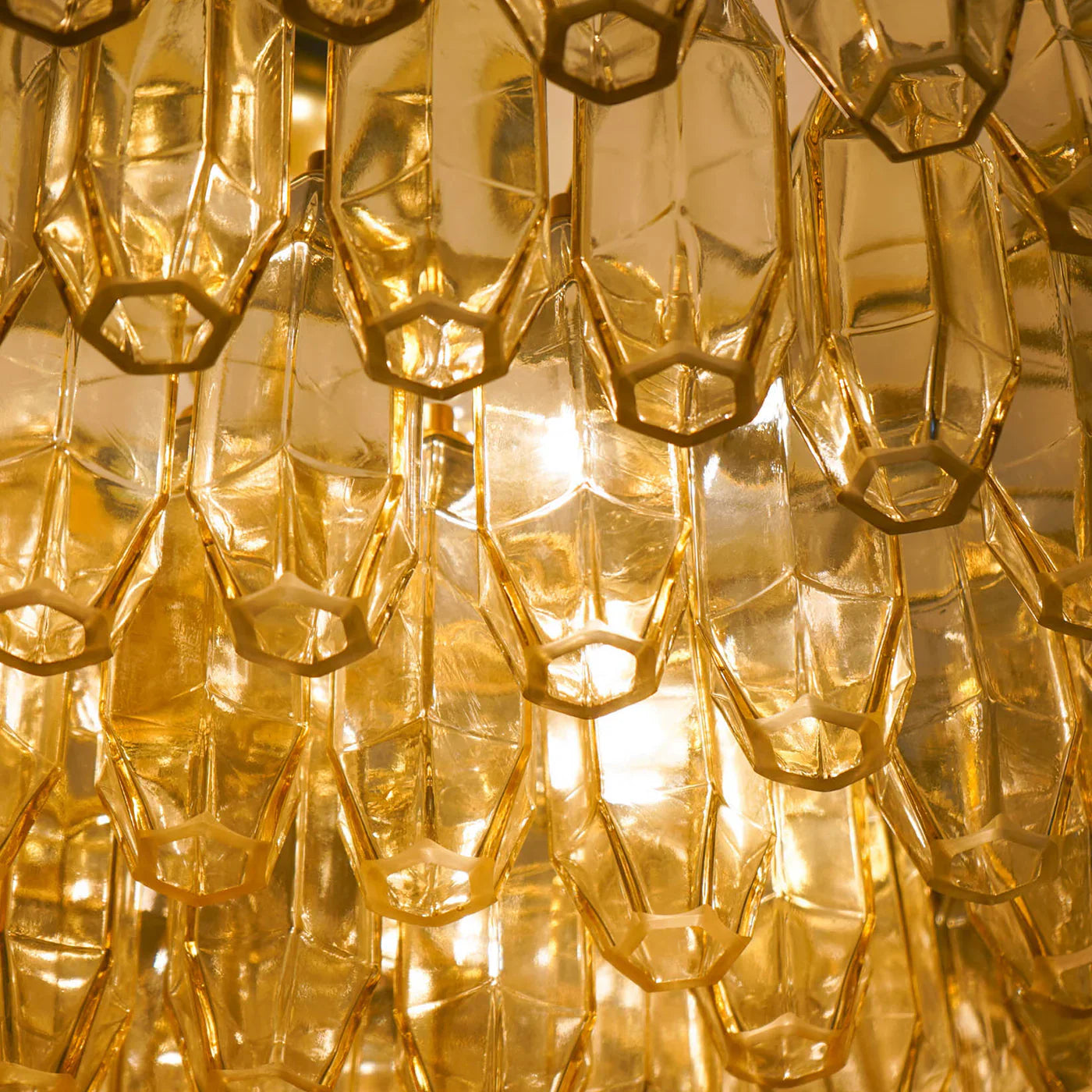 Prismatico 12-Light Amber Ceiling lamp 35"